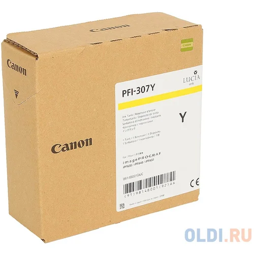 Tinta CANON PFI-307 Yellow