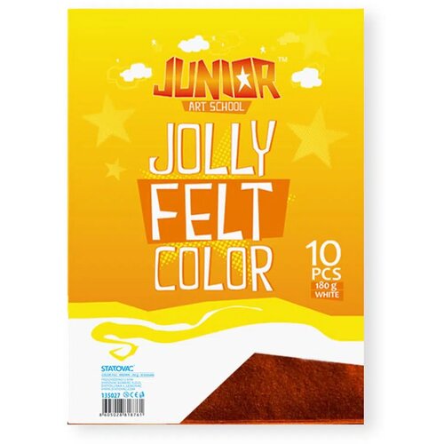 Junior jolly Color Felt, fini filc, A4, 10K, odaberite nijansu Braon Slike