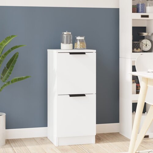 VidaXL komode bijele 30 x 30 x 70 cm od konstruiranog drva Slike
