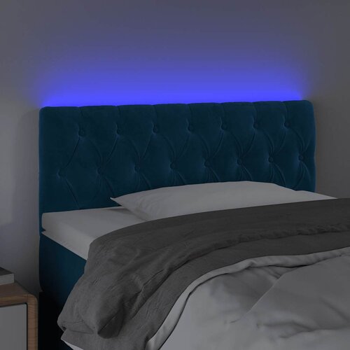  LED uzglavlje tamnoplavo 90x7x78/88 cm bar&amp;scaron;unasto Slike