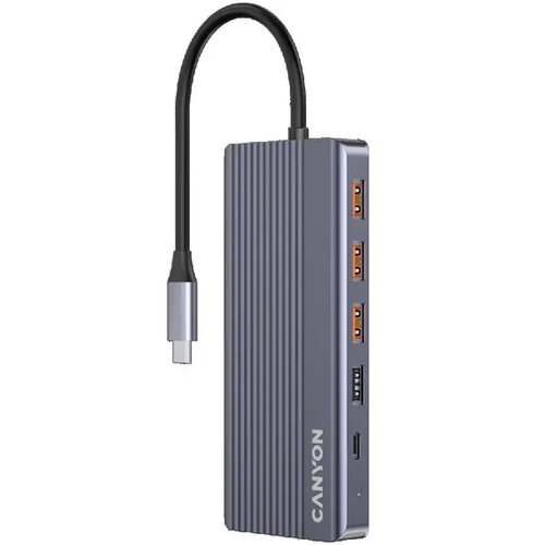 Canyon hub DS-16 13in1 4k USB-C Grey ( CNS-TDS16 ) Cene