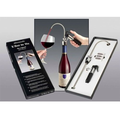 ich-zapfe L Ami du Vin Weinausschank darilni set za vino z zaščitnim plinom in nastavljivim izlivnikom, (5000216575) Cene