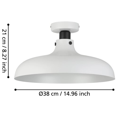 Eglo 43842 - plafonsko svetlo matlock 1xE27/40W/230V Slike