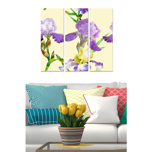 Wallity MDF1148657 multicolor decorative mdf painting (3 pieces) Slike