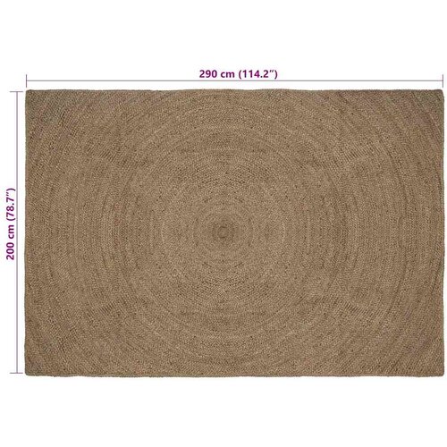  Tepisi za područja Siva 200 x 290 cm Juta Slike