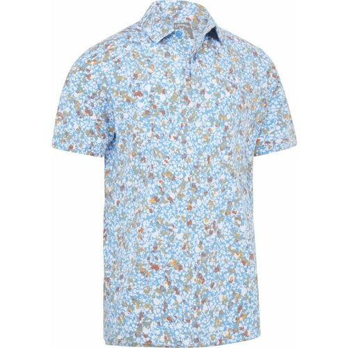 Callaway Mens Artificial Nature Print Polo Malibu Blue M Slike