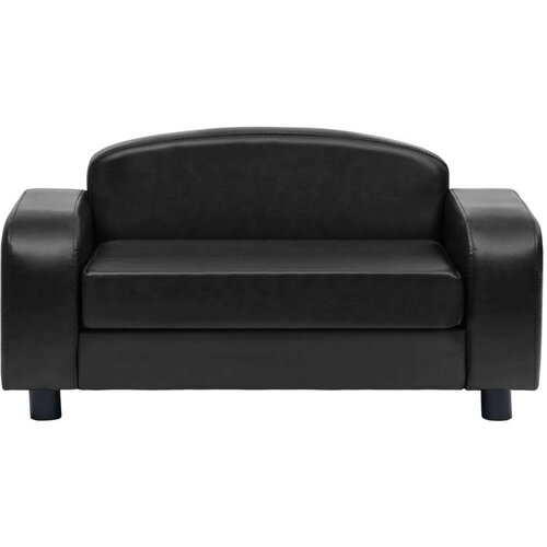 VidaXL Sofa za pse crna 80 x 50 x 40 cm od umjetne kože Slike