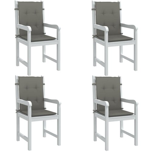 vidaXL Jastuci za stolice 4 kom prošarano tamnosiva 100x50x4cm tkanina Cijene