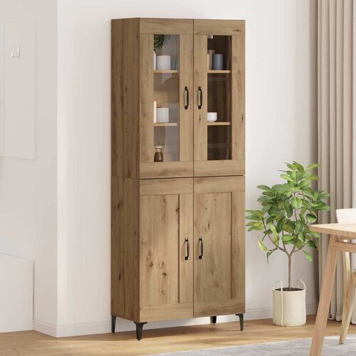  Highboard Umjetnički hrast 69,5 x 34 x 180 cm Konstruirano drvo Cene