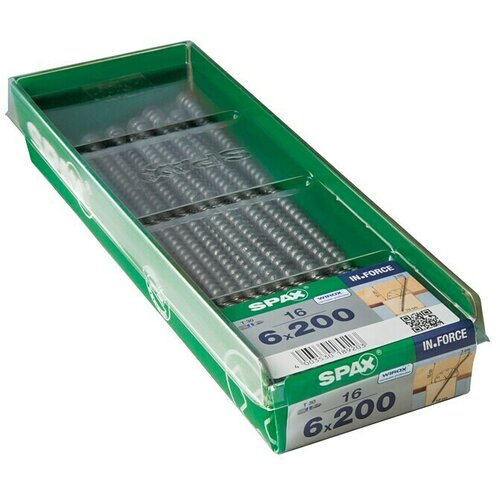 SPAX Vijak za les IN.FORCE (Ø x Do: 6 x 200 mm, Površina WIROX, T-Star plus, 16 kos) Cene