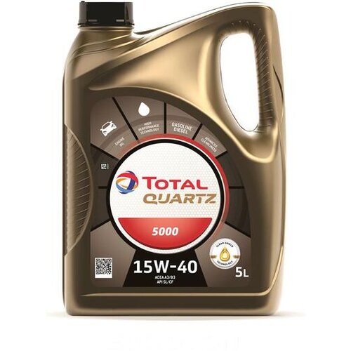 Total motorno olje Quartz 5000 15W40, 5L 213677 Cene