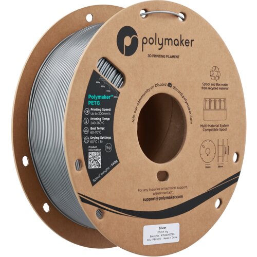 Polymaker petg silver, 1.75 mm / 1000 g Cene
