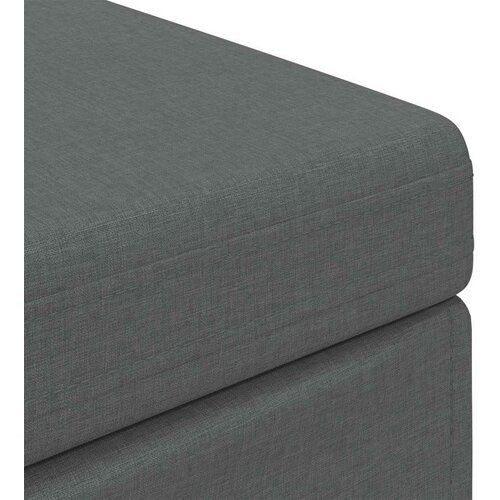  Stolica Tamno siva 101 x 41 x 40 cm Tkanina i konstruirano drvo - Tamno siva 100 cm tkanina Slike