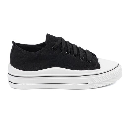 Shelvt Women's Black Sneakers with White Sole Cijene