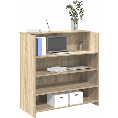 vidaXL Recepcijski stol Sonoma hrast 100x50x103,5 cm Konstruirano drvo Cijene