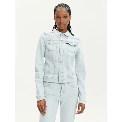 Tommy Jeans Jeans jakna Vivianne DW0DW17659 Modra Slim Fit