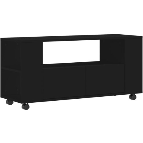Maison Chic TV omarica - TV enota - Televizijska omarica črna 102x34,5x43 cm inženirski les, (21700072) Cene