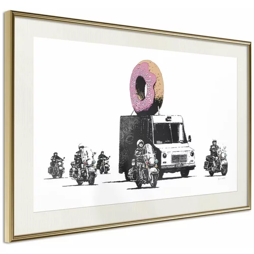  Poster - Banksy: Donuts (Strawberry) 30x20
