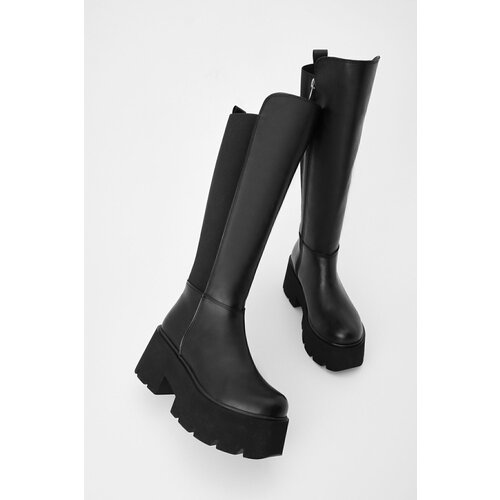 Marjin Women's Thick Welt Sole Daily Boots Ferlas Black Cene