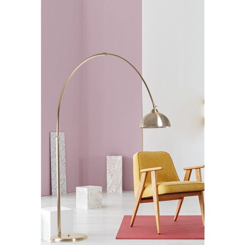 Opviq vargas mat krom retro mat krom Başlıklı lambader chrome floor lamp Slike