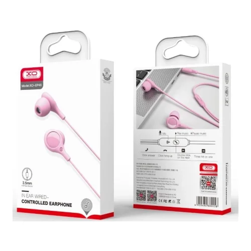 XO In-Ear Slušalice Music EP46 Pink