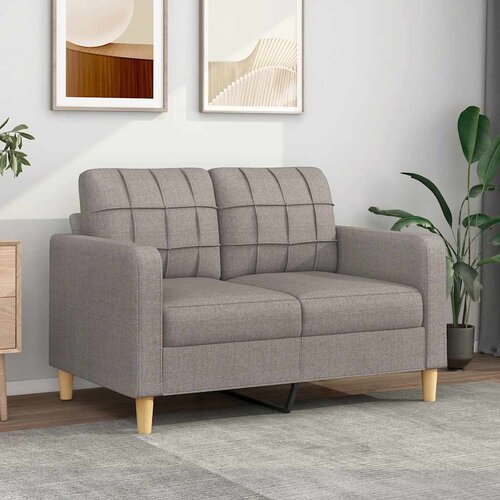  Dvosjed od tkanine smeđesivi 120 cm Cene