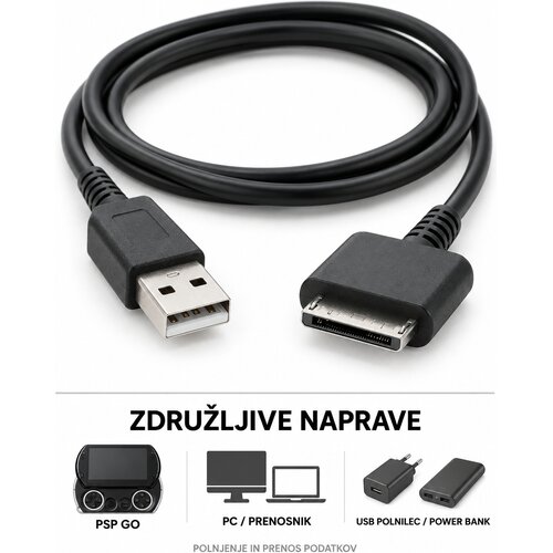 PSP Go USB podatkovni in polnilni kabel Slike