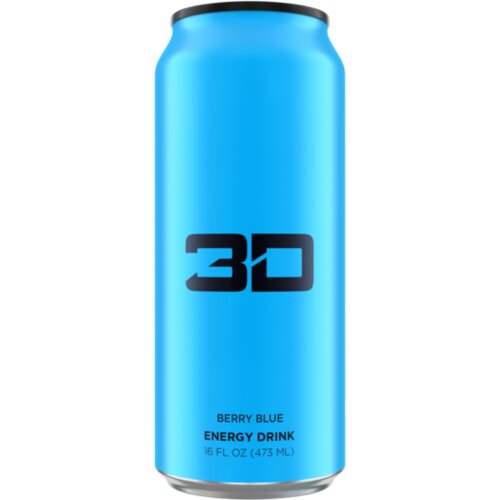 3D Energy Drink 12 x 473 ml berry blue Slike