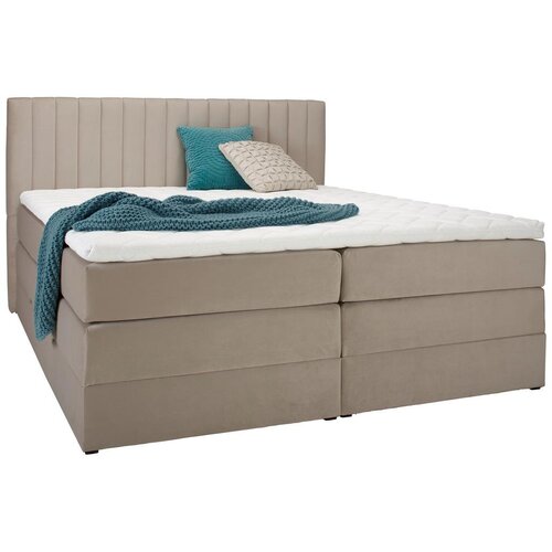 Premium Living Postelja Boxspring Simon, Bež, 160x200 Slike