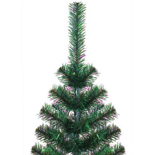  Umjetno božićno drvce s obojenim vrhovima zeleno 150 cm PVC Slike