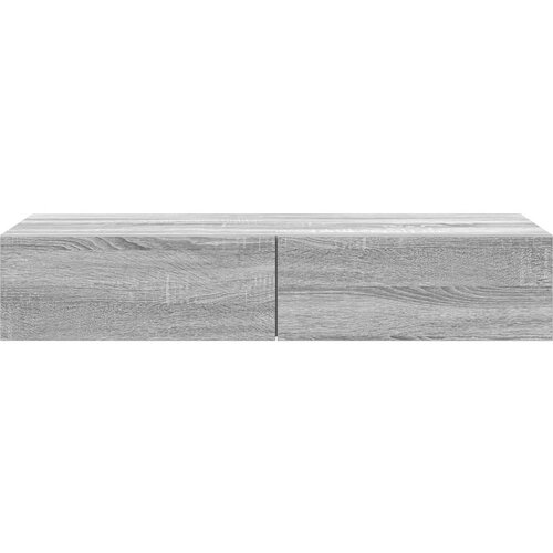 VidaXL Zidna polica s ladicama siva sonoma 100x36x19 cm Slike