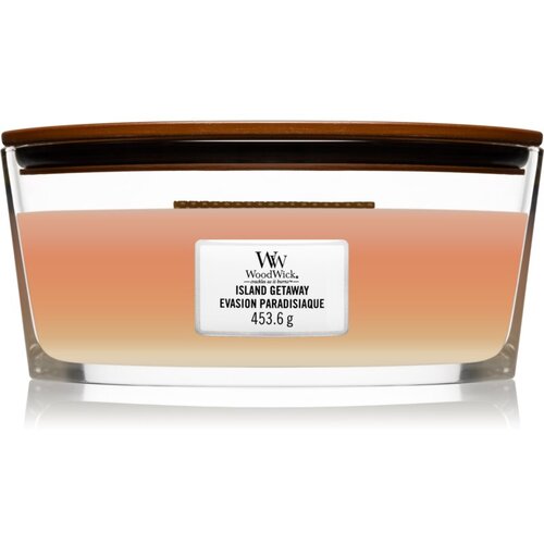 WoodWick Trilogy Island Getaway mirisna svijeća s drvenim fitiljem (hearthwick) 453 g Cijene