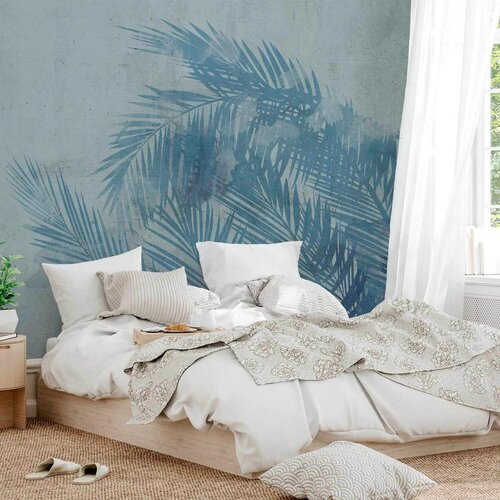 Artgeist Fototapeta Palm Trees In Blue, 300x210cm Slike