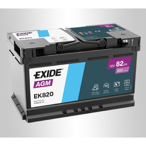 Exide akumulator agm, 12V, 82Ah Slike