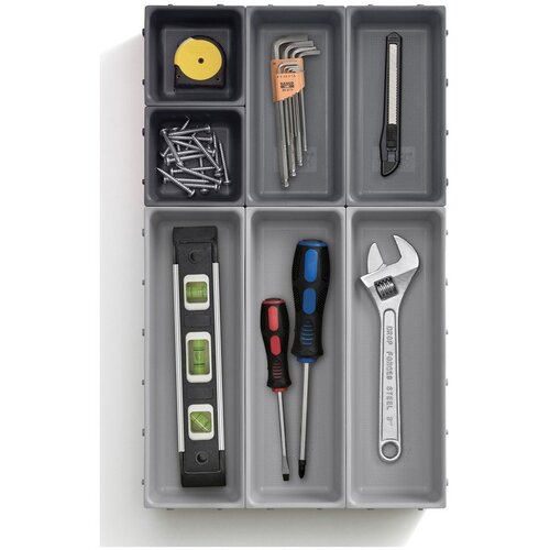 Shumee Blox 7-piece Grey Drawer Organiser Set Slike