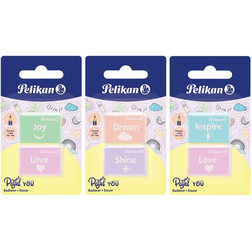 Gumica PASTEL PK2 PELIKAN 606196 BLISTER Cene