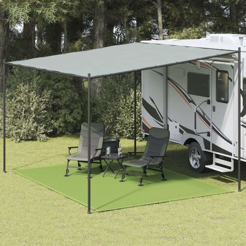 vidaXL Tepih za šator svijetlozeleni 300 x 400 cm HDPE - Svijetlo zelena 300 x 400 cm 1 Cijene