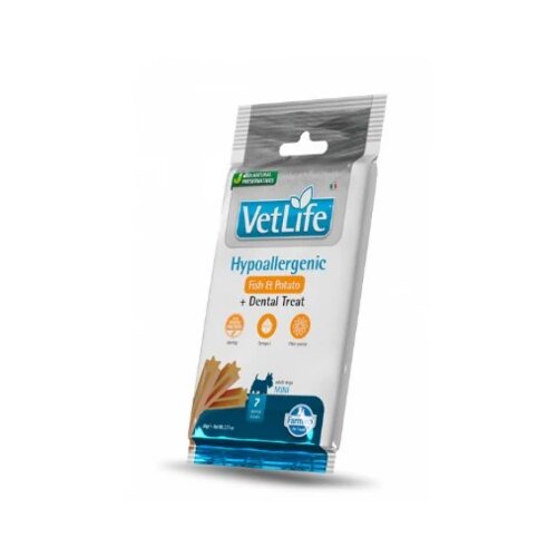Vet Life poslastica za pse Hypoallergenic Mini, Riba i krompir, 60g Slike
