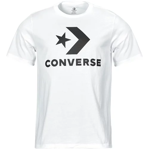 Converse Majice s kratkimi rokavi STAR CHEVRON TEE WHITE Bela