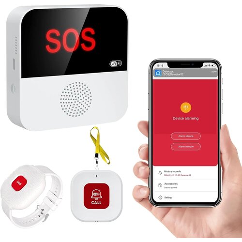 CHATTHEN WiFi set za klic v sili z zapestnico in gumbom Cene
