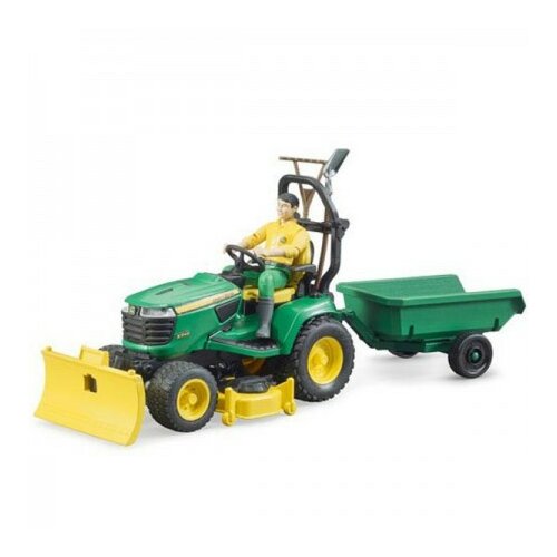 Bruder traktor jd sa prednjim čistačem i prikolicom ( 621049 ) Slike