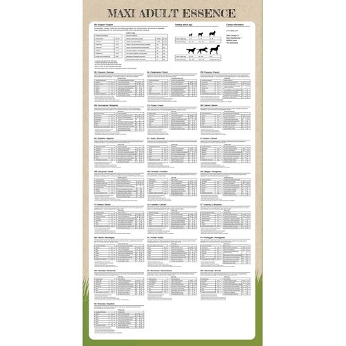 Premium suha hrana za pse Maxi Adult Essence Beef &amp;amp; Chicken 2 kom 30 kg Slike