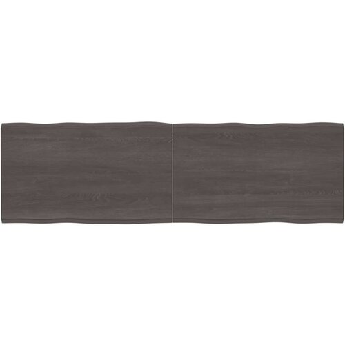 Stolna Mizna plošča temno siva 200x60x6 cm obdelana trdna hrastovina, (20979662) Cene