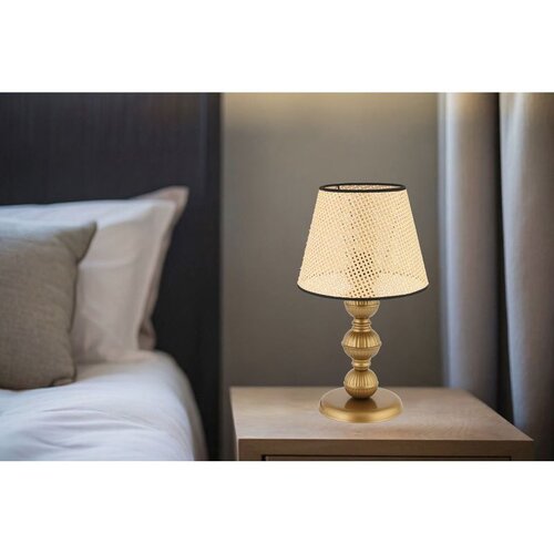 Opviq 301 Hazeran - Beige, Gold Beige Gold Table Lamp Cene