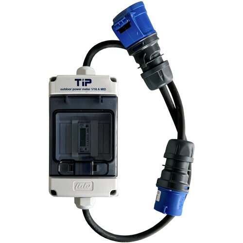 TIP - Thüringer Industrie Produkte TIP 1/16CEE Priključek MID 1PH16A CEE zunanji merilnik energijske porabe\, kabelski digitalni fazni merilnik do 999999.9 kWh, (20634397) Cene