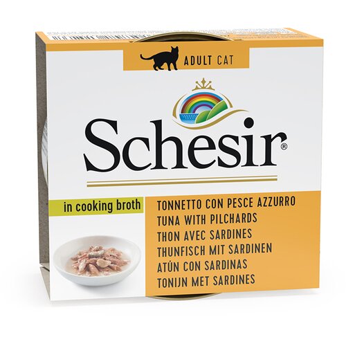 Schesir Ekonomično pakiranje u juhi 12 x 70 g - Tuna i sardine Slike