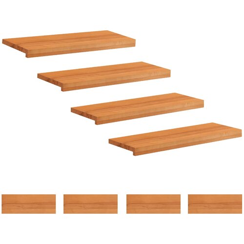 Step treads 8 kom. 80 x 30 x 2 cm Svijetlosmeđa Cijene