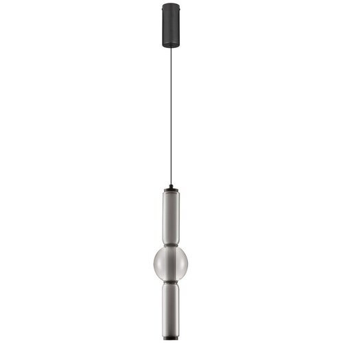 Nova Luce Siva steklena LED zatemnitvena viseča svetilka &amp;oslash; 12 cm Ulon &amp;ndash; Slike