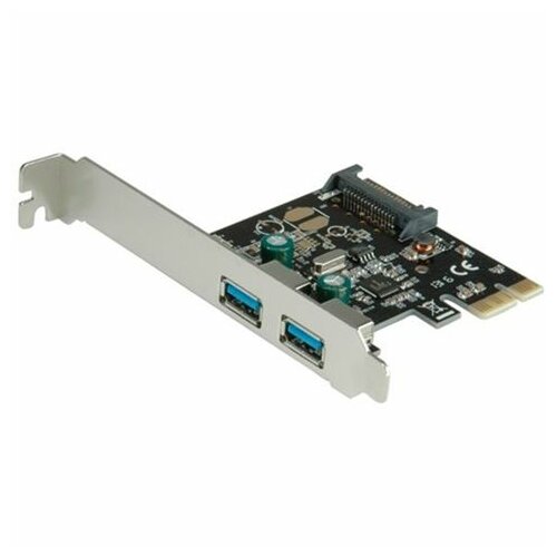 Secomp Value PCI-Express Adapter 2xUSB3.0 SATA-Power 5 Gbit/s adapter Slike
