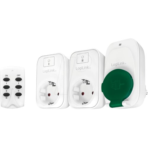 Logilink Set 3 utičnice &amp;scaron;uko sa daljinskom kontrolom EC0009 Slike